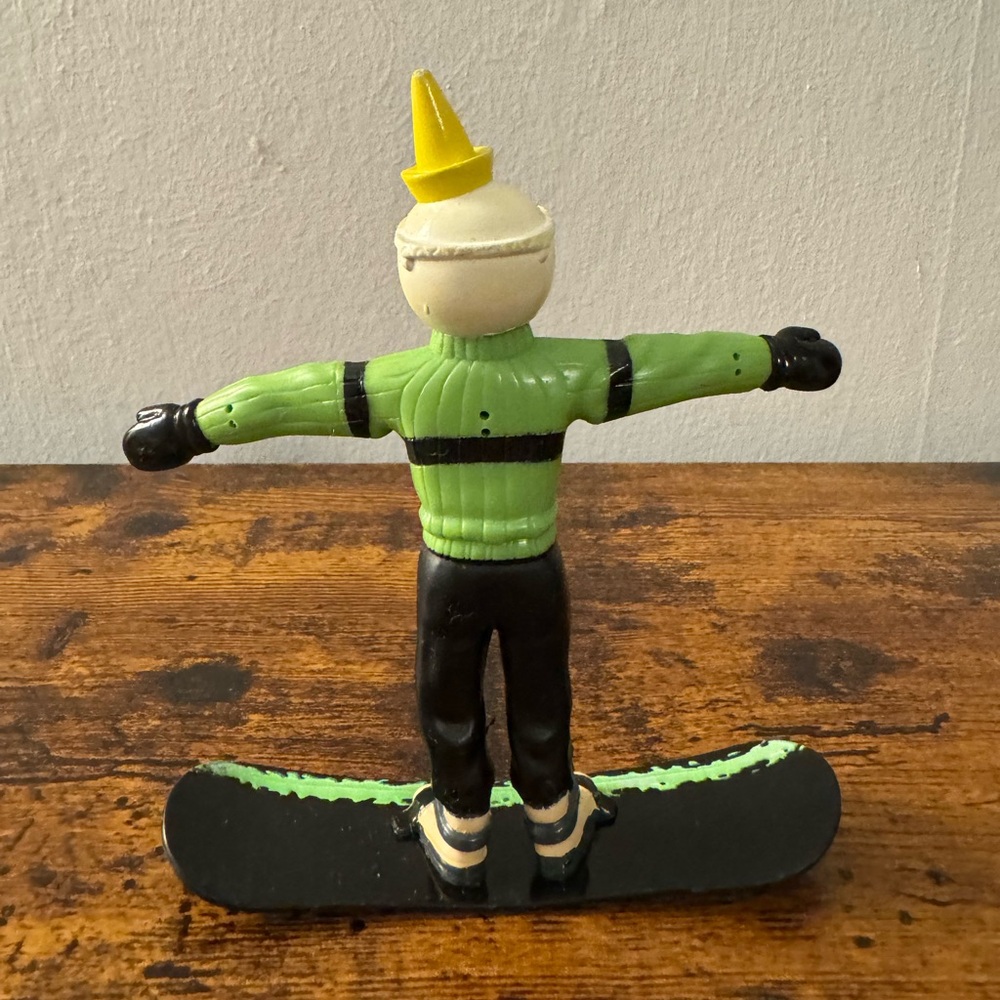 Vintage Jack in the Box Bendable PVC Snowboard Figure - 4” - Picture 3 of 5